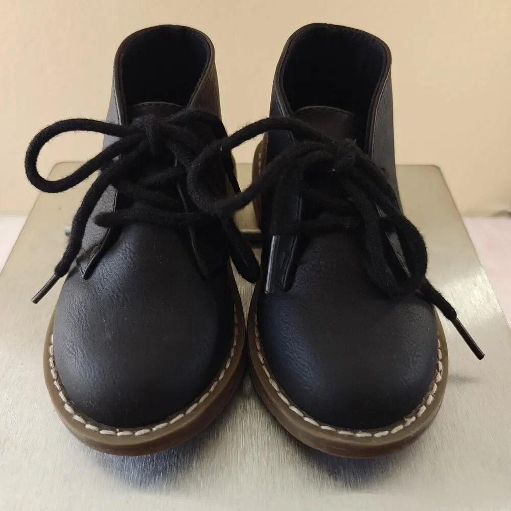 The Children's Place Toddler Boys Lace Up Boots - black sz 8